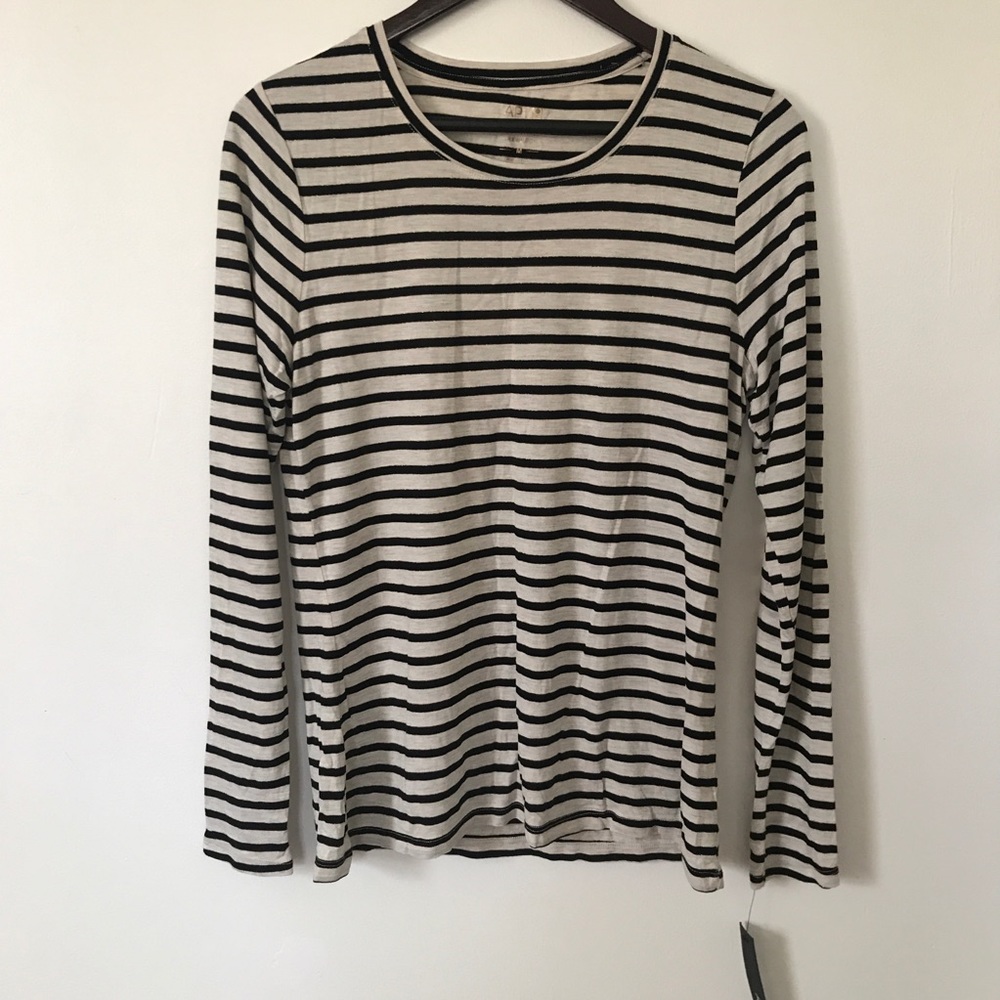 Apt 9 glittery striped long sleeve tee